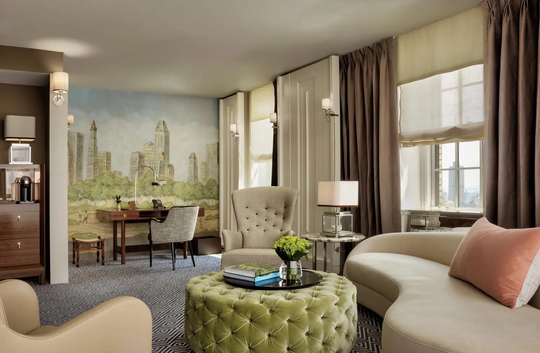 Sala da Rosewood Suite no The Carlyle em Nova York